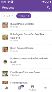 Update products in woocommerce mobile app